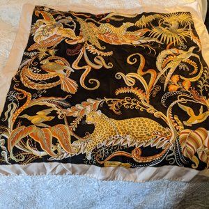 Salvatore Ferragamo Silk Scarf 34" square